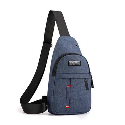 Men's and women's adjustable breast pockets, single-shoulder diagonal cross Oxford fabric breast pockets Beauty Fashion