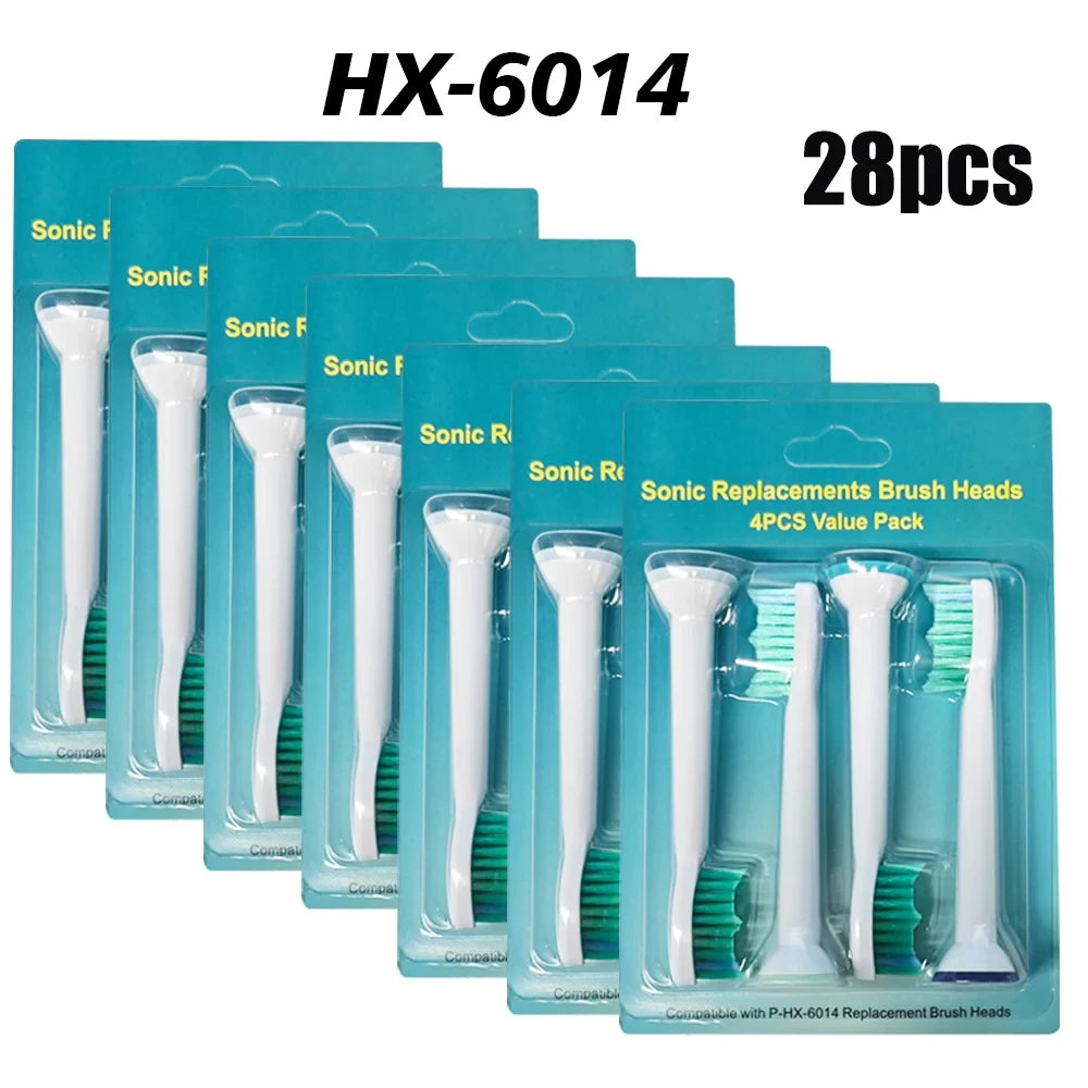 4-32pcs Electric Toothbrush Replacement Heads Compatible with Philips Sonicare Replacement Brush Heads Click-on Handles Beauty World Shop