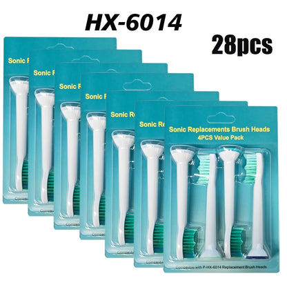 4-32pcs Electric Toothbrush Replacement Heads Compatible with Philips Sonicare Replacement Brush Heads Click-on Handles Beauty World Shop