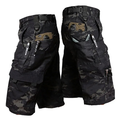 Camouflage Shorts Mens Summer Quick Drying Multiple Pockets Military Pants Outdoor Hiking Fishing Thin Shorts Male Jogger Beauty World Shop