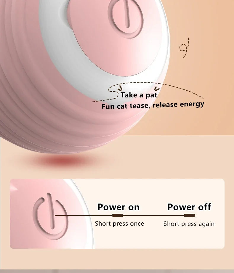 Spin Ball Things for Cats Toys Electric Interactive USB Charging Cat Ball Toy Cat and Dog Accessories Pet Cat's Supplies Home Beauty World Shop