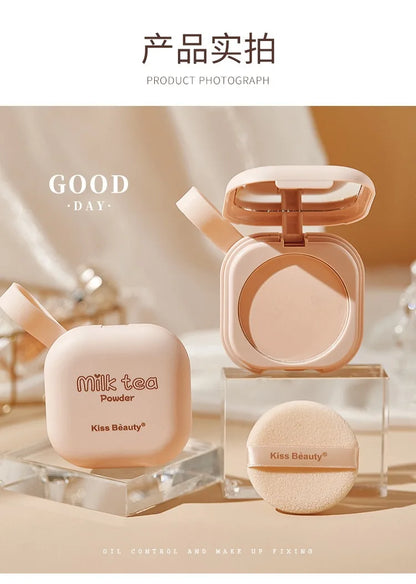 Setting Powder Oil Control Makeup Setting Brightening Skin Tone Setting Powder With Mirror Compact Portable Makeup Powder Beauty World Shop