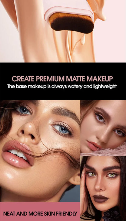 TVLV Concealing Foundation Stick: 5 Shades with Built-In Brush - Cream Finish, Lightweight and Waterproof Formula, Beauty Trend Shop