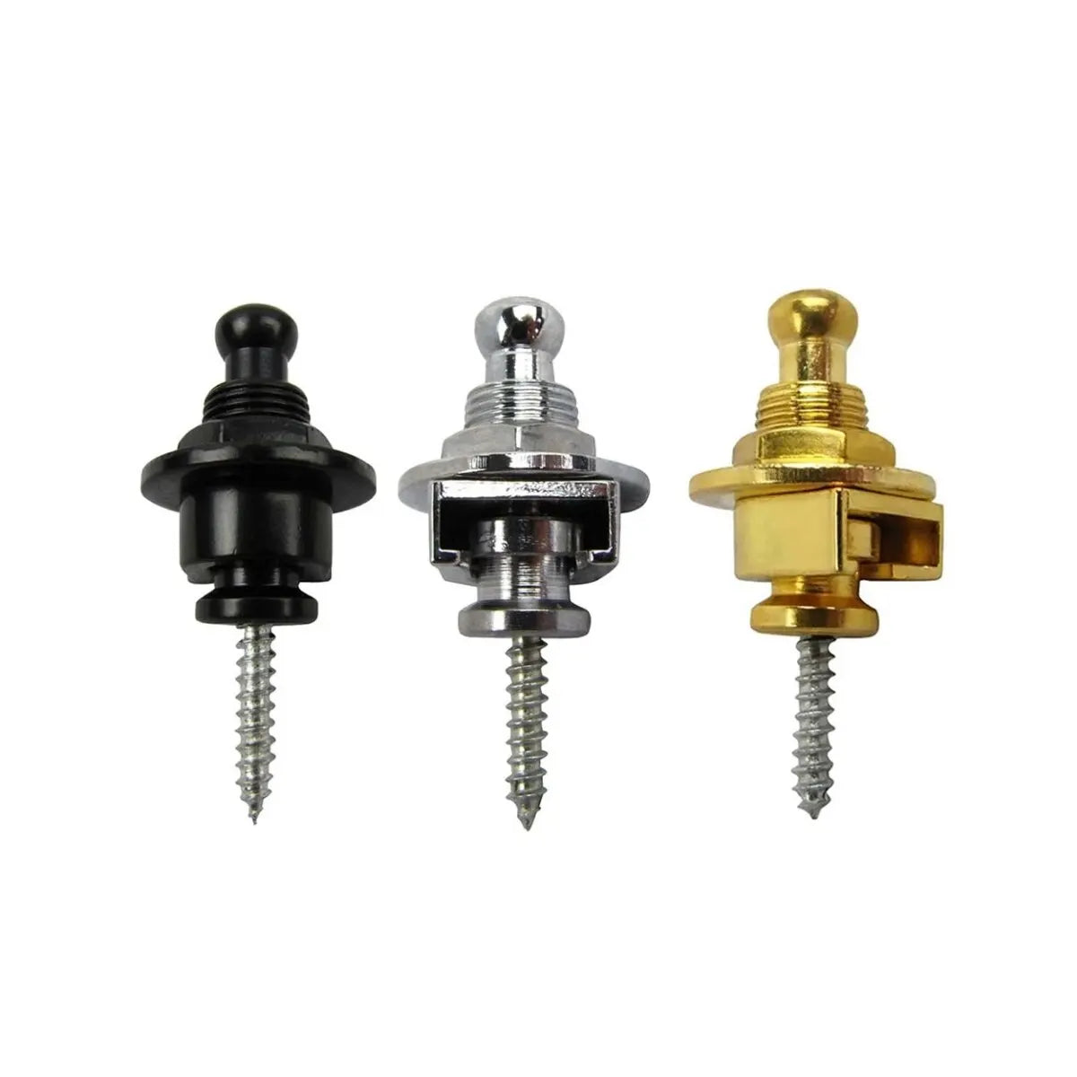 Guitar Strap Buttons Pins 1\2\4PCS 3 Color For Choose Premium Guitar Strap Locks Metal Security Strap Buttons Metal End Pins Beauty World Shop