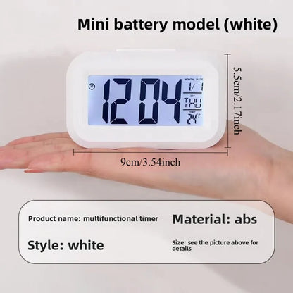 Alarm Clock Digital Clock LED Electronic With Backlight Snooze Calendar For Home Office Desktop Table Screen Display Watch Beauty World Shop