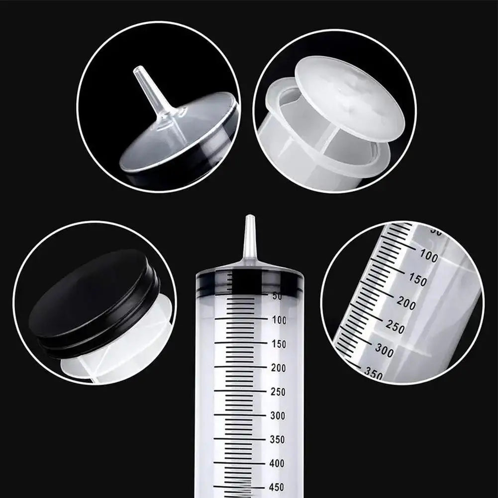 100/300/550ml Large Capacity Syringes Oil Pump With 1m Hose Pet Feeding Measuring Pump Hydroponics Nutrient Big Syringe Beauty Fashion