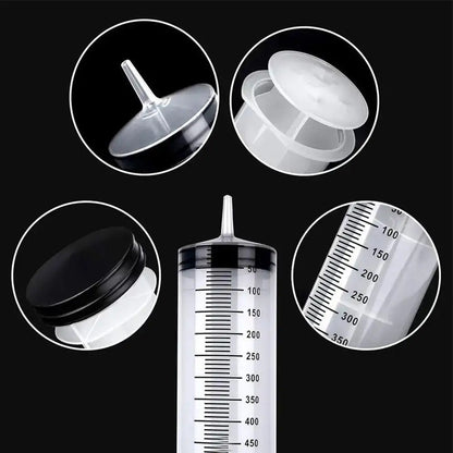 100/300/550ml Large Capacity Syringes Oil Pump With 1m Hose Pet Feeding Measuring Pump Hydroponics Nutrient Big Syringe Beauty Fashion
