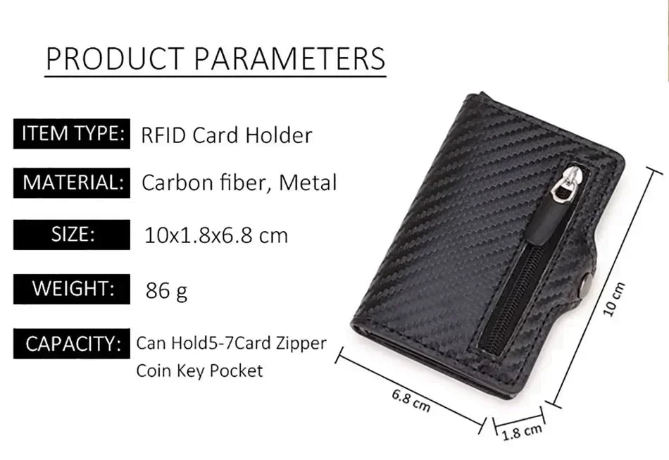 Anti Thief Rfid Credit Card Holder Smart Minimalist Wallet Pocket Men Women Slim Cardholder Bank Cash Creditcard Case Bag Purse Beauty World Shop