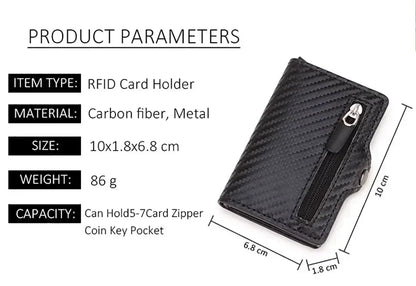 Anti Thief Rfid Credit Card Holder Smart Minimalist Wallet Pocket Men Women Slim Cardholder Bank Cash Creditcard Case Bag Purse Beauty World Shop