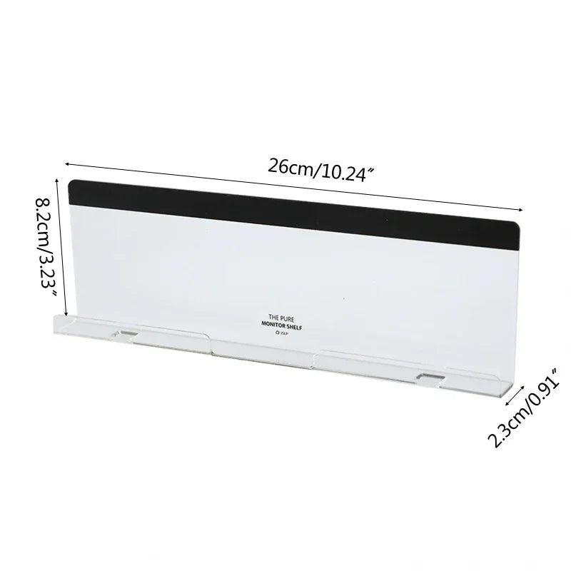 1Message Storage Board Under Computer Monitor，Office Desk Side Storage Rack Message Board Can Hold Phone Charging Memo Stickers Beauty World Shop