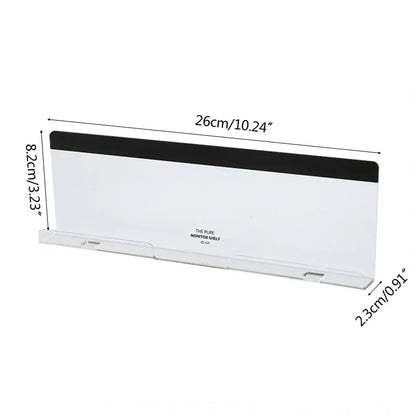 1Message Storage Board Under Computer Monitor，Office Desk Side Storage Rack Message Board Can Hold Phone Charging Memo Stickers Beauty World Shop