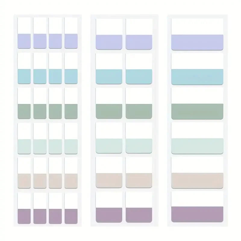 Morandi Colors Index Stickers, Light Color Index Notes, Transparent Writable Folder Sticky Notes Beauty World Shop
