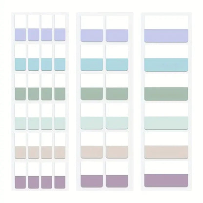 Morandi Colors Index Stickers, Light Color Index Notes, Transparent Writable Folder Sticky Notes Beauty World Shop
