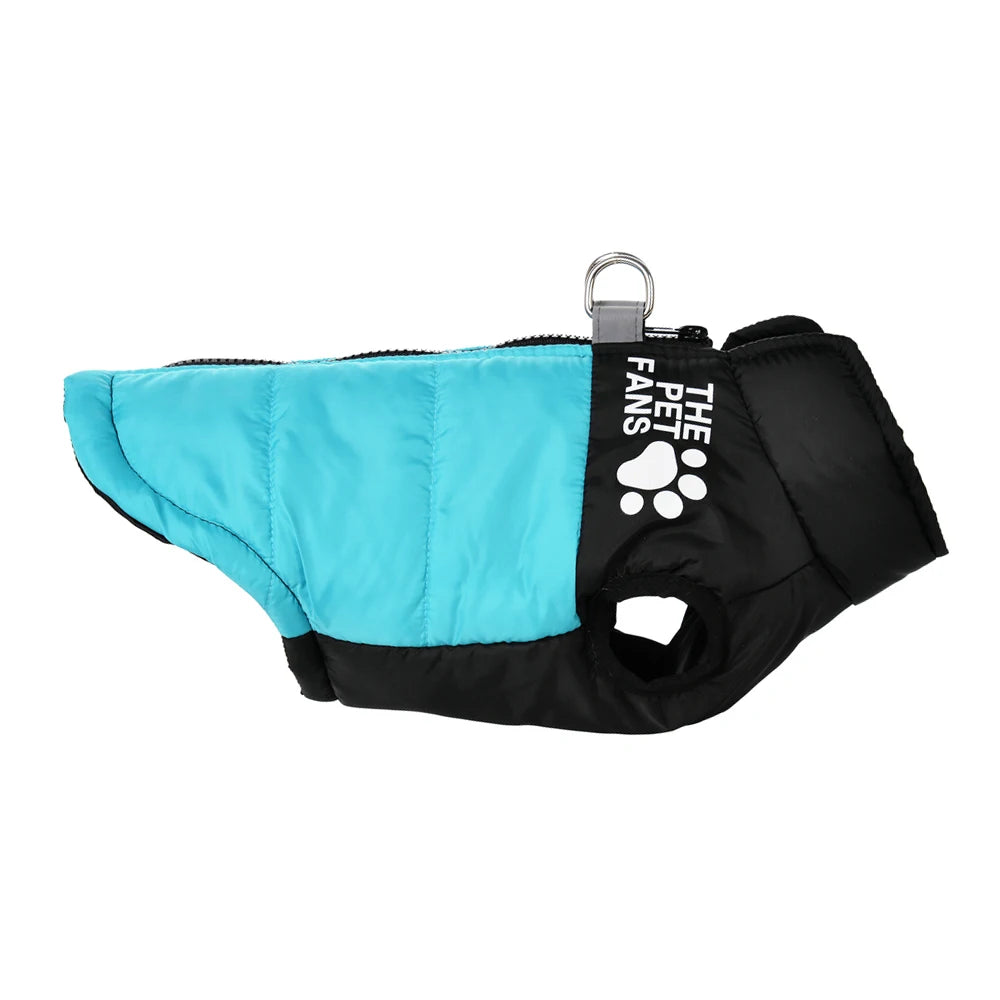 Warm Dog Coat for Small Medium Dogs Cat Autumn Winter Reflective Print Puppy Jacket Costume Chihuahua Pug Dachshund Pet Clothing