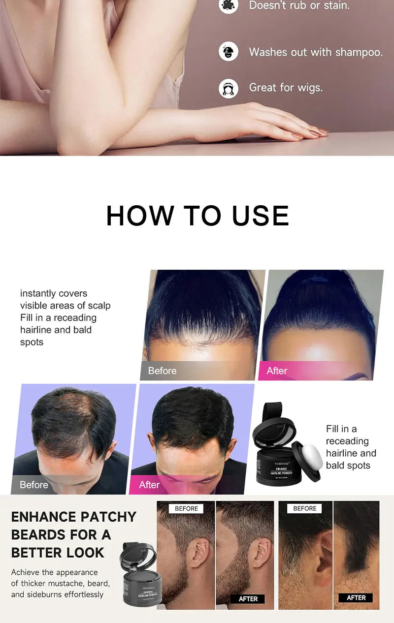 14 Color Hair Line Powder Black Root Up Natural Instant Waterproof Hairline Shadow Concealer Coverage Paint Repair Fill In Hair Beauty World Shop