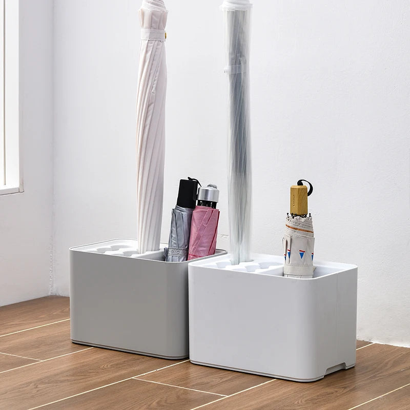 Umbrella rack with drip tray, suitable for space saving storage in the corner of the entrance passage, can hold 10/15 umbrellas Beauty World Shop