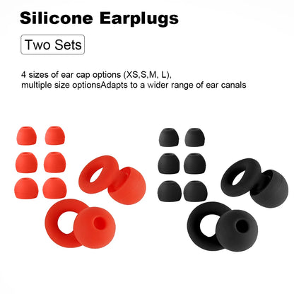 Silicone Earplugs for Swimming Sleep Noise Cancel Noise Reduction-Soundproof Reduce Disturbances -Quality loop Earplugs Beauty World Shop