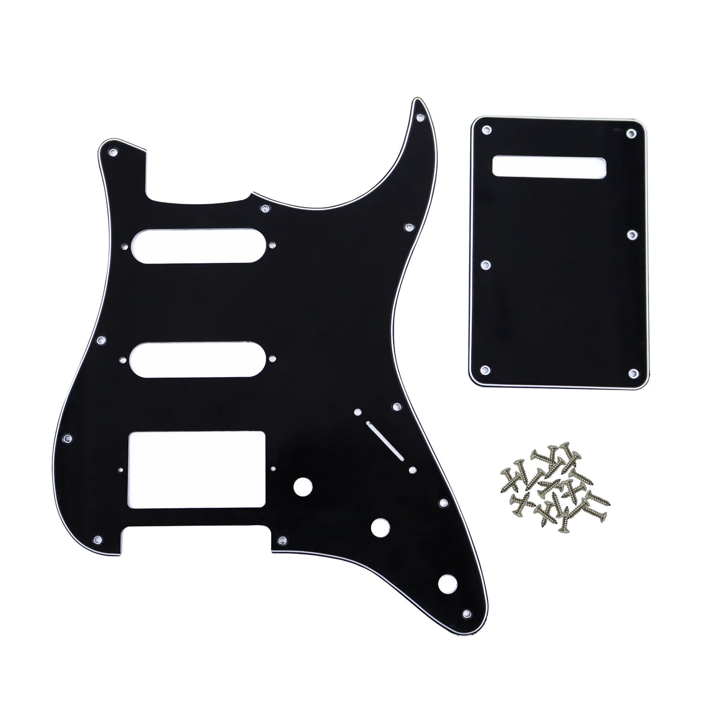 PHRILAM SSH 11 hole ST electric guitar guard, 3-Layer  St  Pickguard with Aluminum Foil Shield Fits American/Mexican ST Beauty World Shop