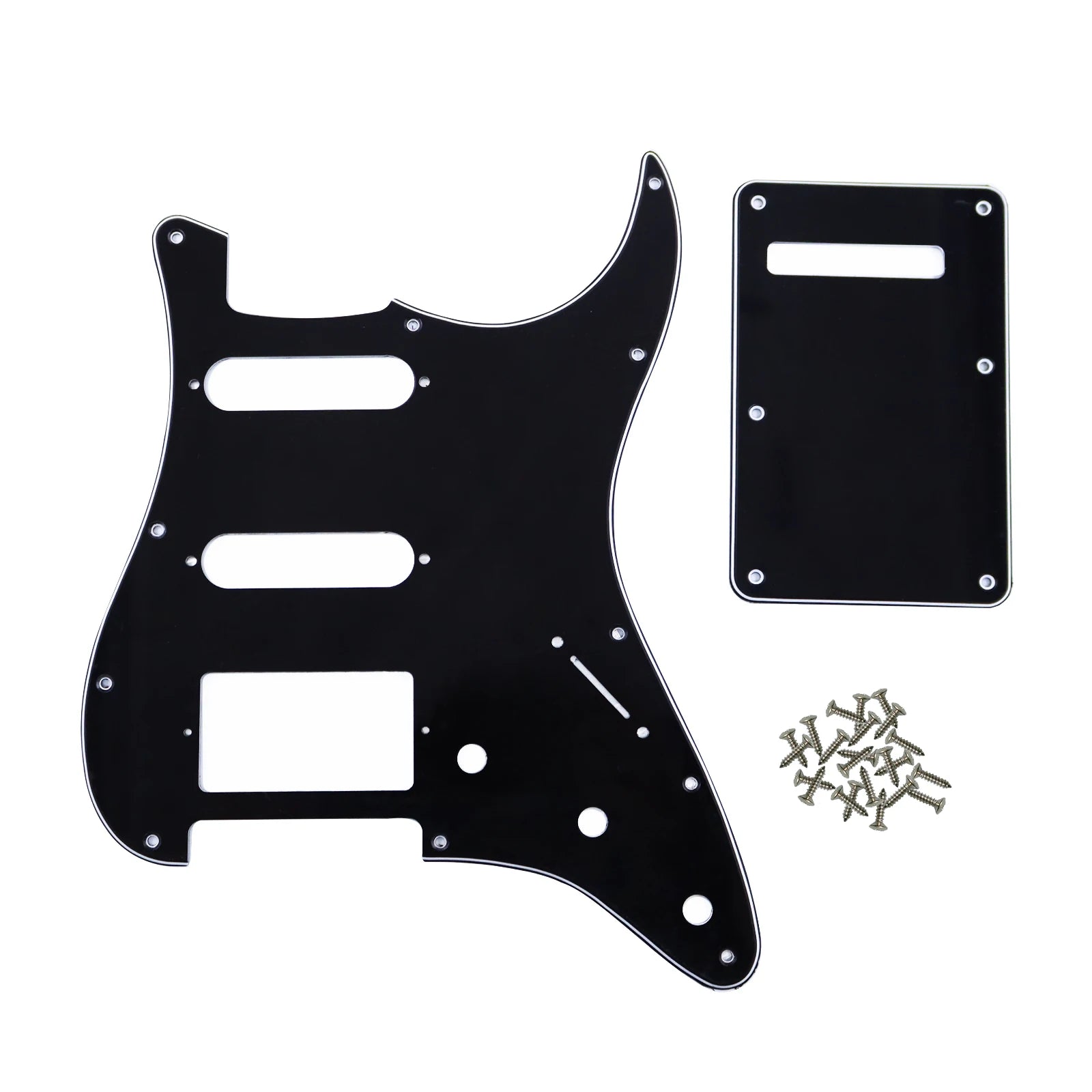 PHRILAM SSH 11 hole ST electric guitar guard, 3-Layer  St  Pickguard with Aluminum Foil Shield Fits American/Mexican ST Beauty World Shop