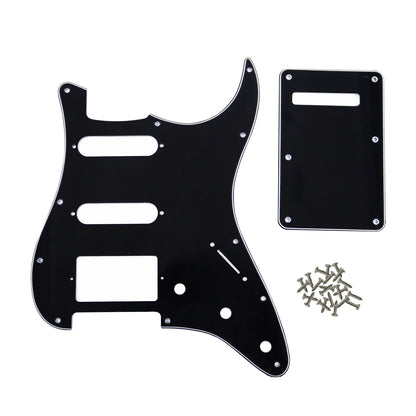 PHRILAM SSH 11 hole ST electric guitar guard, 3-Layer  St  Pickguard with Aluminum Foil Shield Fits American/Mexican ST Beauty World Shop
