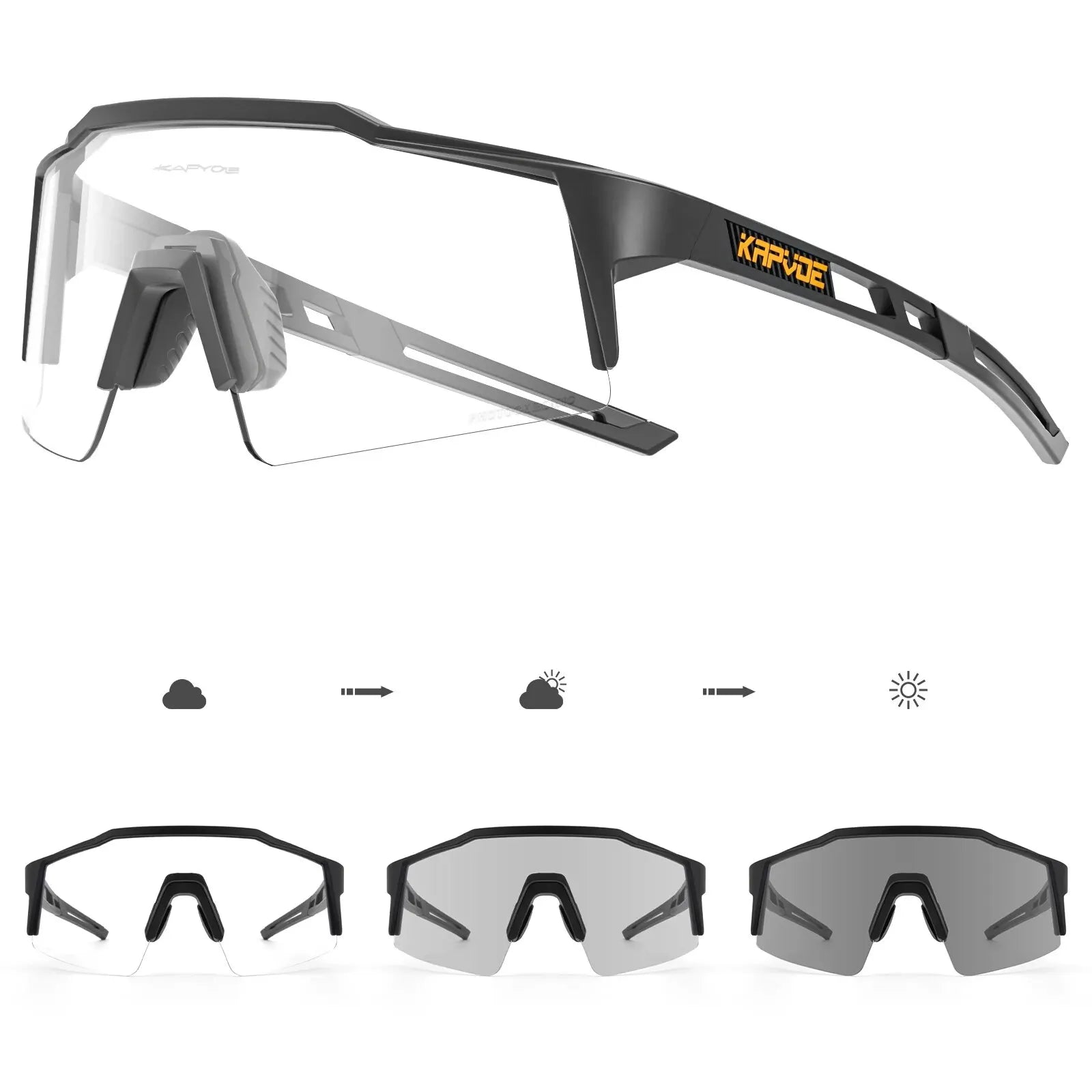 Kapvoe Cycling Glasses Polarized MTB Road Bike Glasses UV400 Protection Sunglasses Ultra Light Sport Eyewear Equipment Beauty World Shop