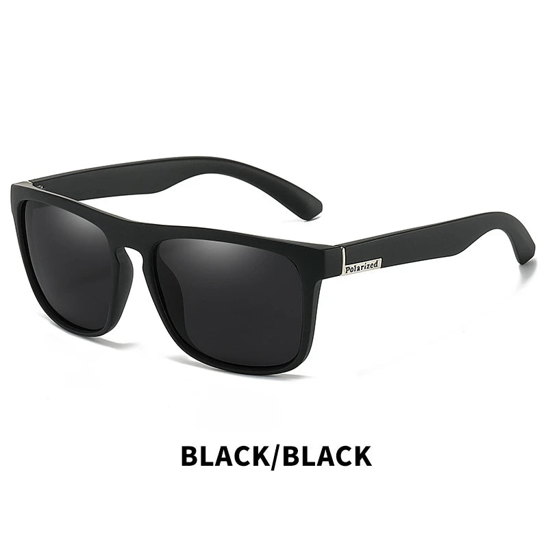 Fashion Vintage Square Polarized Sunglasses Men Women Driving Fishing Luxury Brand Designer Sun Glasses Driver's Eyewear UV400 Beauty World Shop
