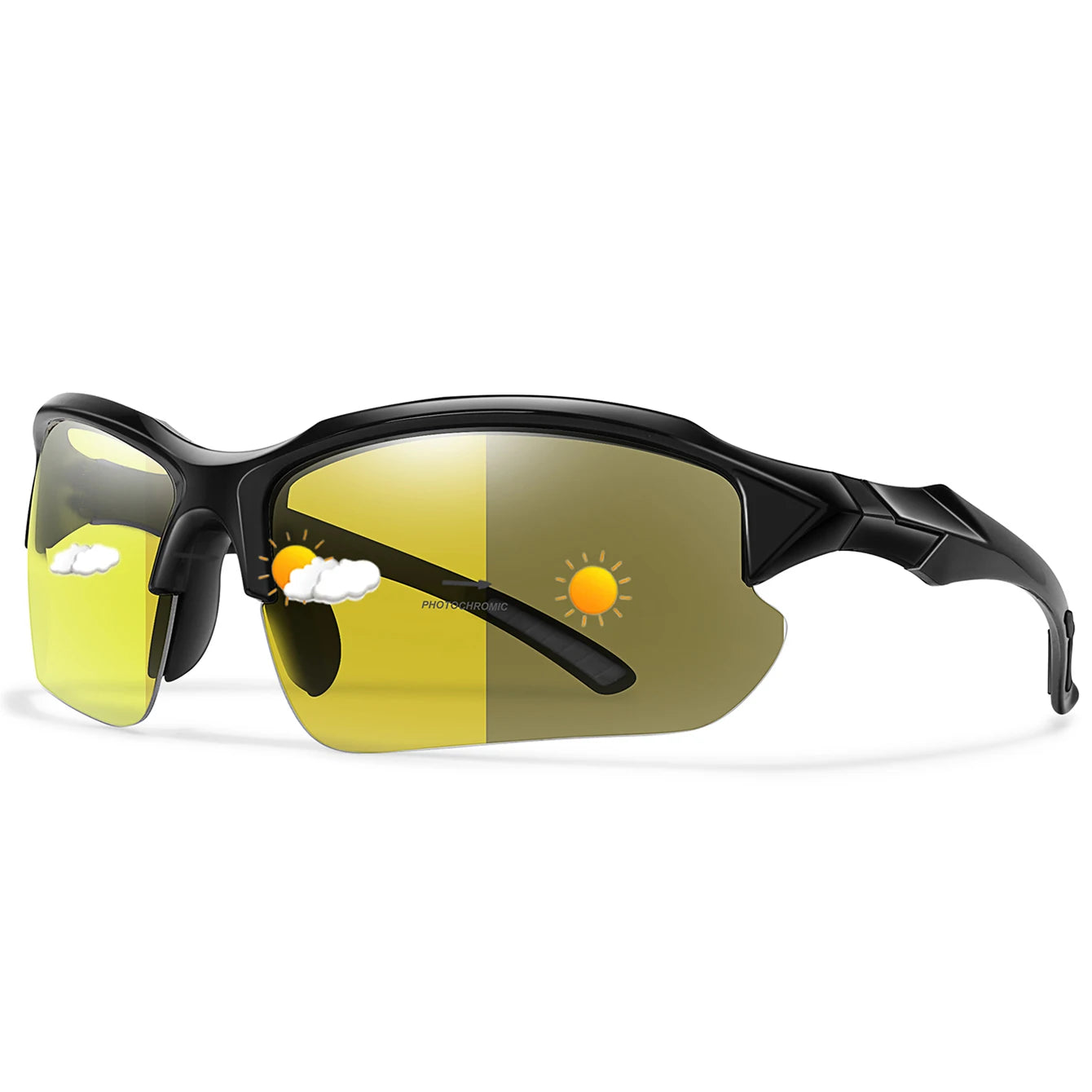 Photochromic Cycling Sunglasses Men Outdoor Sports Tactical Camouflage Goggles Vintage Driving Riding Fishing Windproof Beauty World Shop