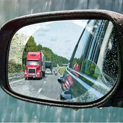 Car Rearview Mirror Protective Film Anti Fog Membrane Anti-Glare Waterproof Rainproof Car Sticker Clear Film Beauty World Shop