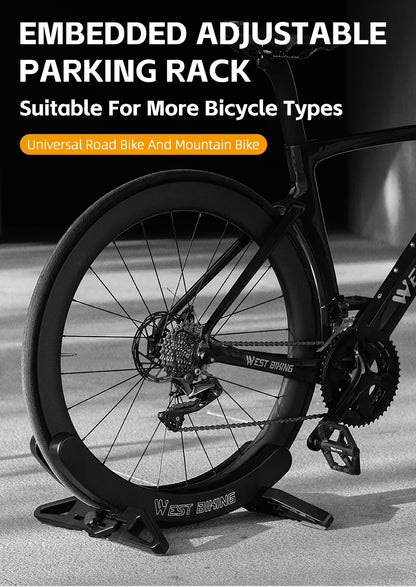 WEST BIKING Adjustable Bicycle Parking Rack MTB Road Bike Indoor Garage Storage Stand Bike Repair Stand Cycling Accessories Beauty World Shop