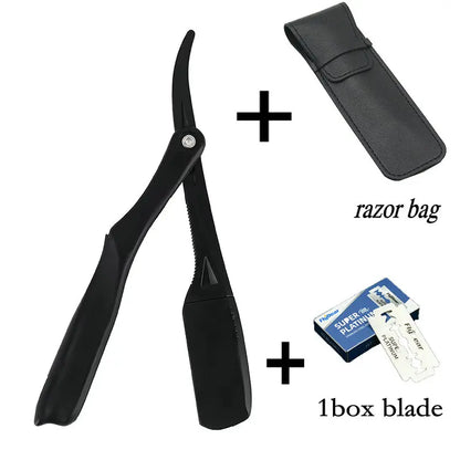 Professional Manual Shaver Straight Edge Plastic Barber Razor Folding Shaving Beard Cutter Straight Razor Wholesale Beauty World Shop
