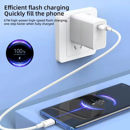 67W USB Fast Charger for xiaomi 14 13 12 11 10 Ultra Note 12T 13 Pro Turbo Quick Charge Type C USB Charging Cable Beauty World Shop