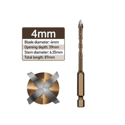 Masonry Concrete Drill Bits For Glass Ceramic Tile Brick Plastic Wood Mason Hard Alloy Wall Hole Opener Hex Shank 3mm To 12mm Beauty World Shop
