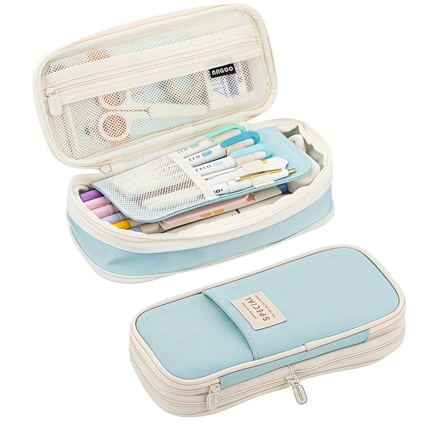 Large Capacity Pencil Case Stationery School Supplies Pencil Cases Pouch Office Desk Storage Bag Students Kids Pen Case Bags Box Beauty World Shop