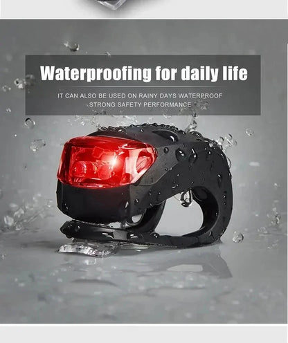 Bike Light Set Silicone Waterproof Bicycle Head Front Lamp and Taillight Flashlight for Bike Warning Lights Beauty World Shop