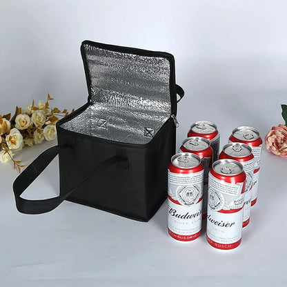 Portable Lunch Cooler Bag Folding Insulation Picnic Ice Pack Food Thermal Bag Drink Carrier Insulated Bags Beer Delivery Bag Beauty World Shop