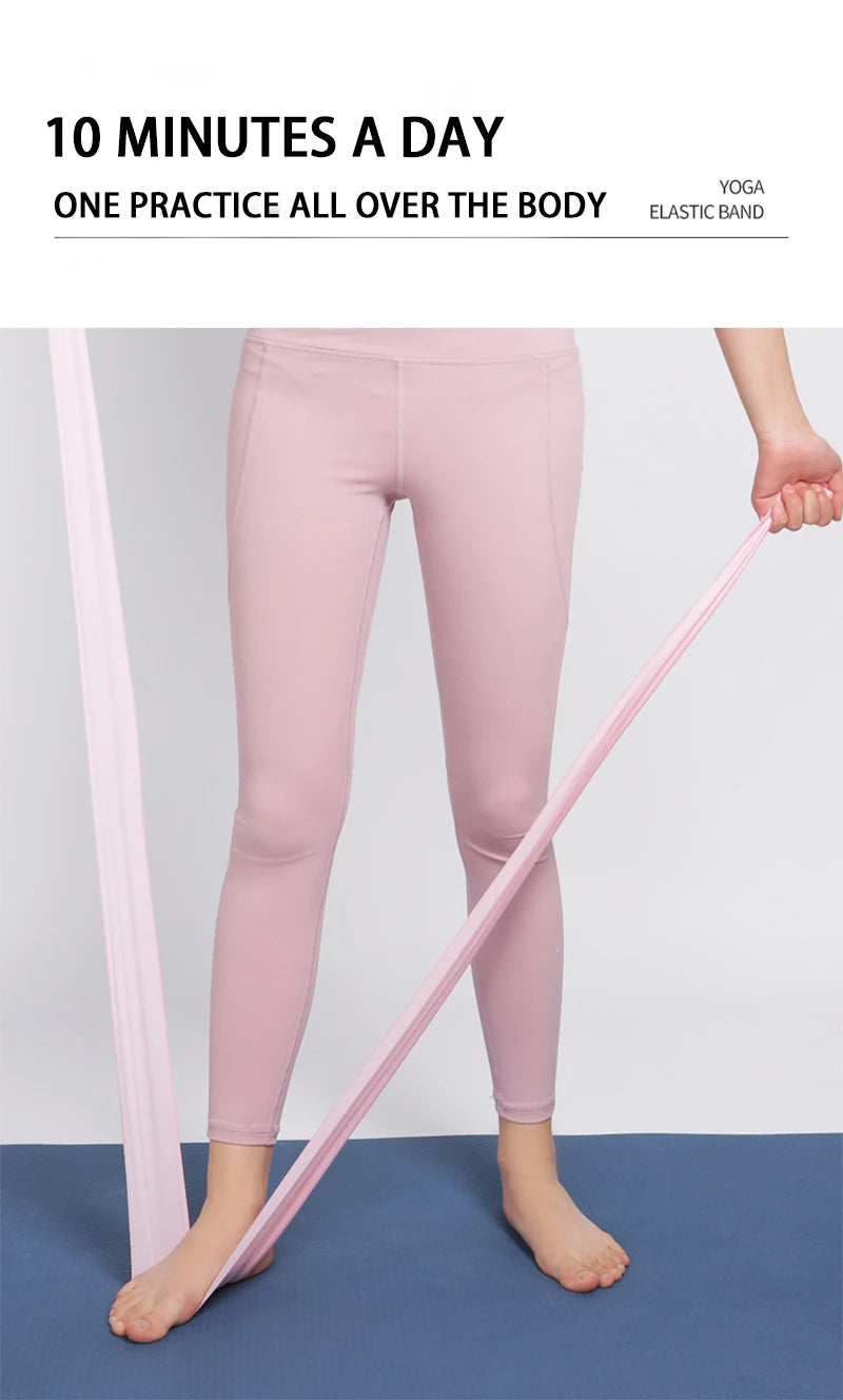 Yoga Physiotherapy Elastic Band, Gym Resistance Band, Sports Stretching Training Rope, Pilates Stretching Film, Fitness Equiment Beauty World Shop