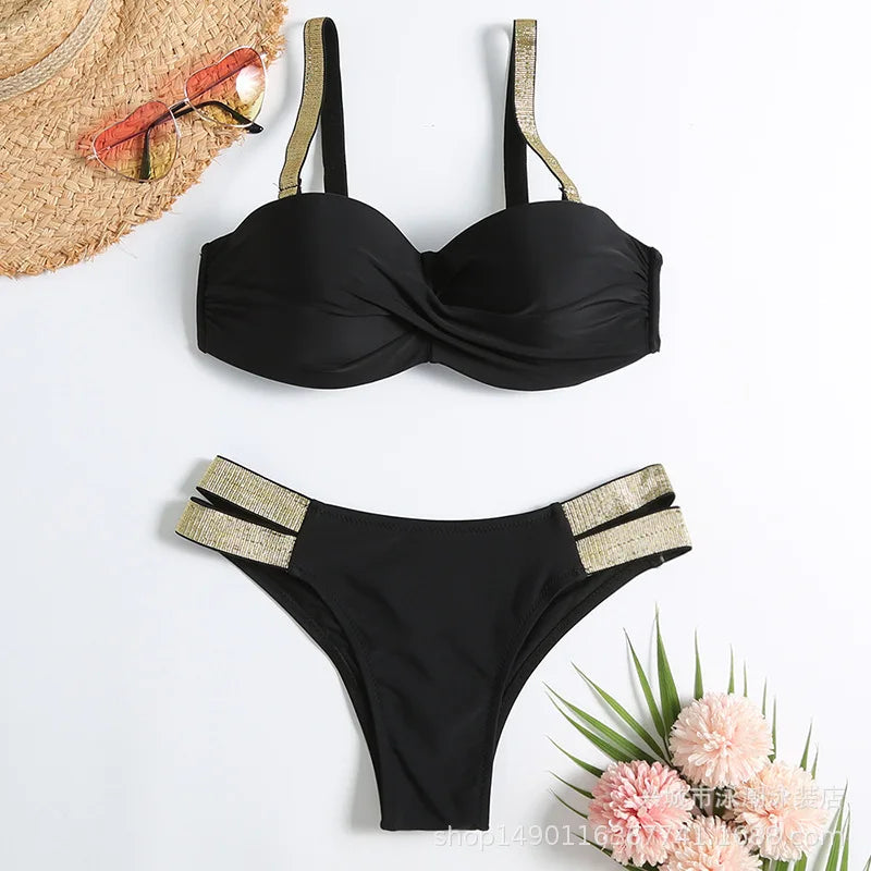 Summer Sexy Bikinis Push Up Swimsuits Women's Swimwear For Female Beach Swim Wear Bathing Suits Brazilian Bikini Set Pool Bather Beauty World Shop