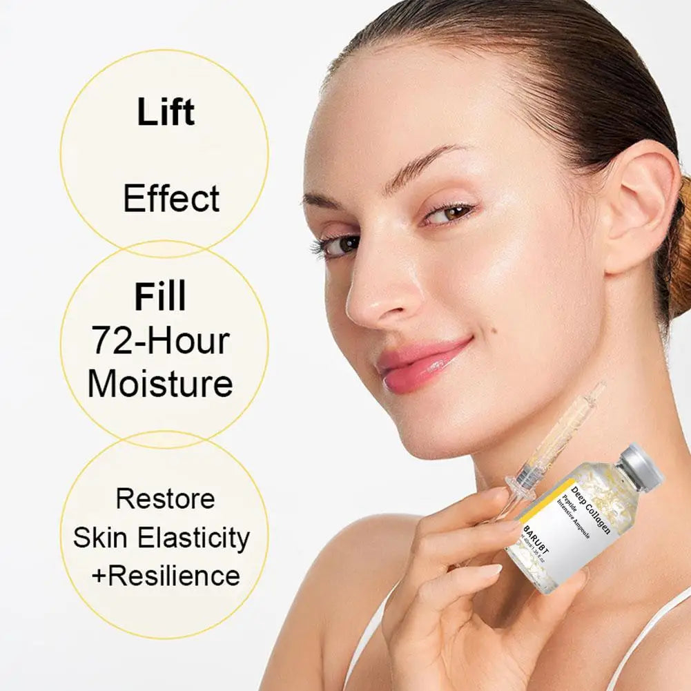 Korean Silk Collagen Essence Serum Deep Peptide Intensive Revitalizing Face Cream Anti-Wrinkle Firming Lifting Skin Care 40ml Beauty World Shop