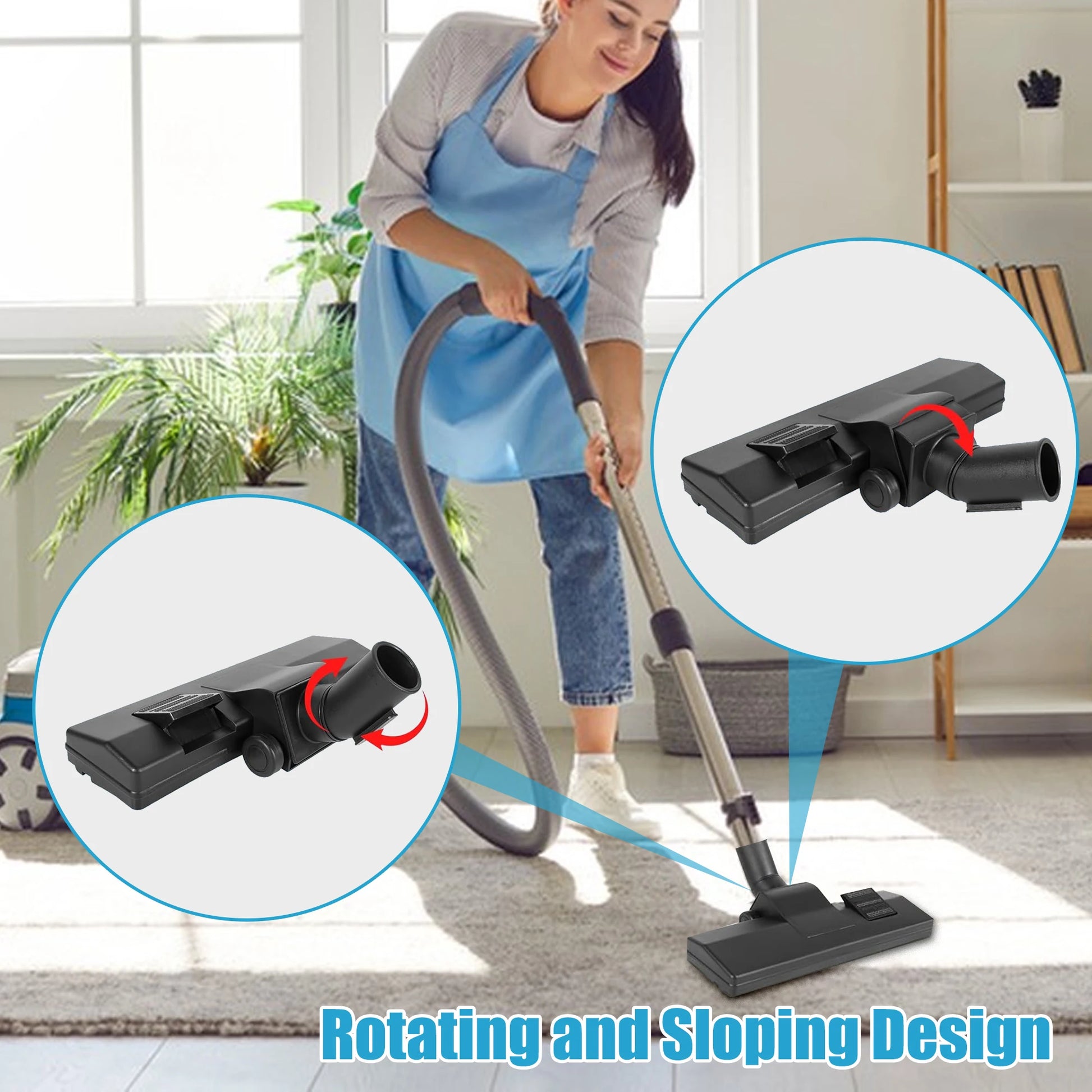 Universal Vacuum Cleaner Brush, 35/32 mm Floor Nozzle, Vacuum Cleaner Accessories, for AEG, Bosch, Siemens, Panasonic, Philips Beauty World Shop