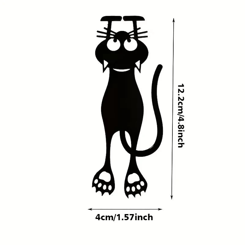 1-5PCS Kawaii Black Cat Bookmarks for Books 3D Plastic Stereo Animal Book Mark for Student Teacher's Gifts Creative Stationery Beauty World Shop