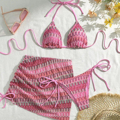 Sexy Bikinis 2026 Female Swimsuits Women's Three-Piece Swimwear Beach Swim Wear Bathing Suits Brazilian Bikini Set Pool Bather Beauty World Shop