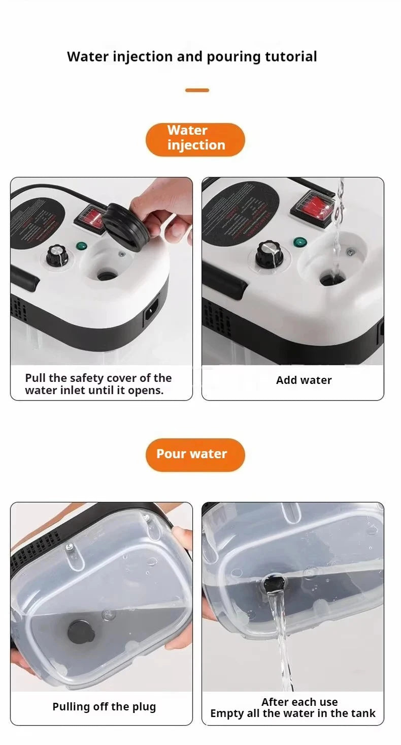 Steam Cleaner High Temperature Sterilization Air Conditioning Kitchen Hood Home /Car Steaming Cleaner 220V EU Plug Beauty World Shop