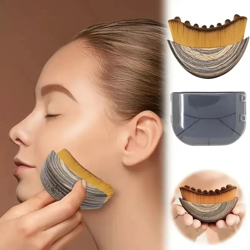 Lymphatic Contour Face Brush,Chin &Jawline Sculpting,Drainage Massager for Face,Ergonomically Designed to Fit The Skin Precisely Beauty World Shop