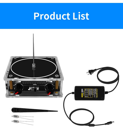 Music Tesla Coil Bluetooth/AUX Dual Mode Music Box Artificial Lightning Touchable Audio Input Bluetooth Science Experiments ﻿ Beauty World Shop