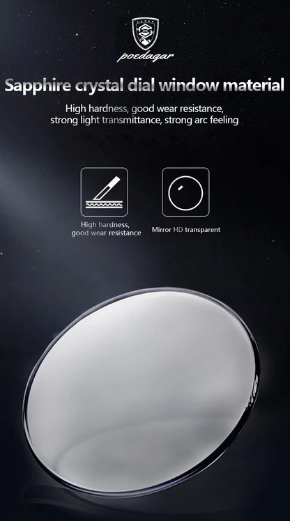 POEDAGAR Luxury Man Watch Waterproof Luminous Stainless Steel Quartz Men's Wristwatch Chronograph Military Watches For Men Reloj Beauty World Shop