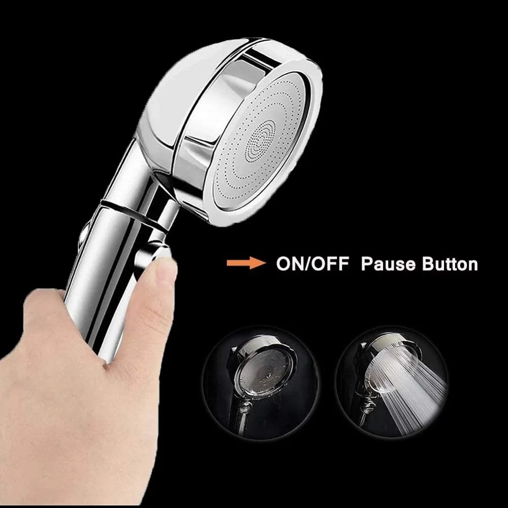 New 3 Modes Adjustable Bath Shower Head High Pressure Rain Water Saving Luxury Home Hotel Sprayer Faucet Bathroom Shower Head Beauty World Shop