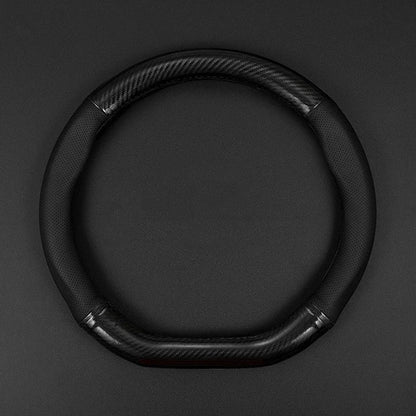 Universal Car Steering Wheel Cover Carbon Fiber Leather Three-dimensional Anti Slip, Timple And Fashionable Car Accessories Beauty World Shop