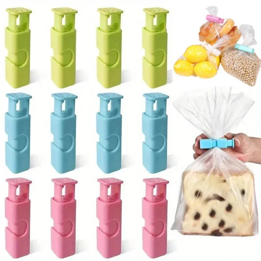 Reusable Food Bag Clips (4-Pack) for Sealing Snacks, Chips & Dry Goods to Lock in Freshness Beauty World Shop