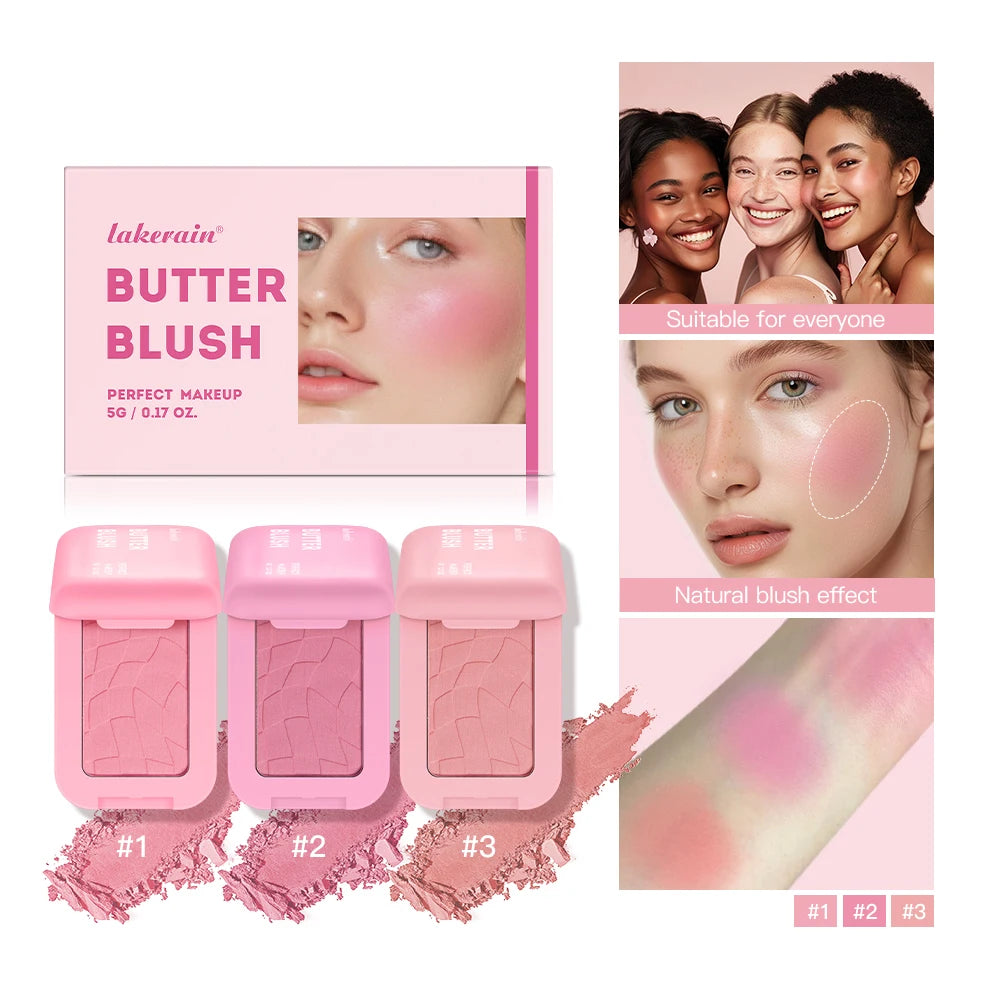 Professional Makeup Powder Blush 12HR Wear Vegan Formula Blusher Makeup Blush in Bar Cosmetics Palette Powder Pink Cream Face Beauty World Shop