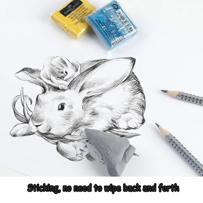 Faber - Castell Premium Soft Kneadable Eraser, Perfect for Art Painting, Design & Plasticine Stat - Ultra - Plastic Sketch Tool Beauty World Shop